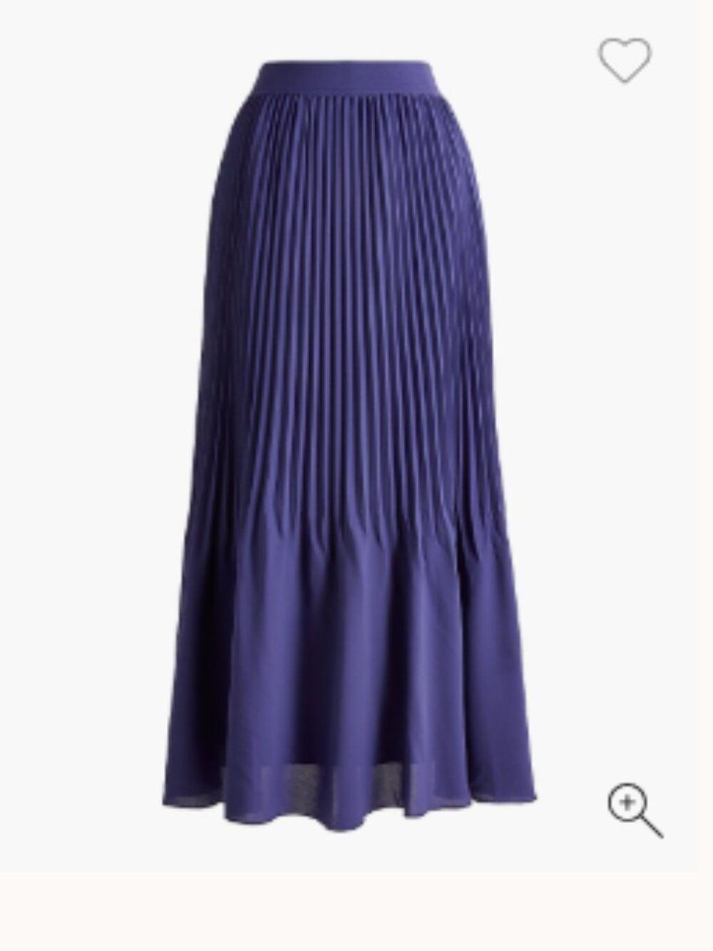 Womens J.Crew Elastic-waist pleated midi skirt